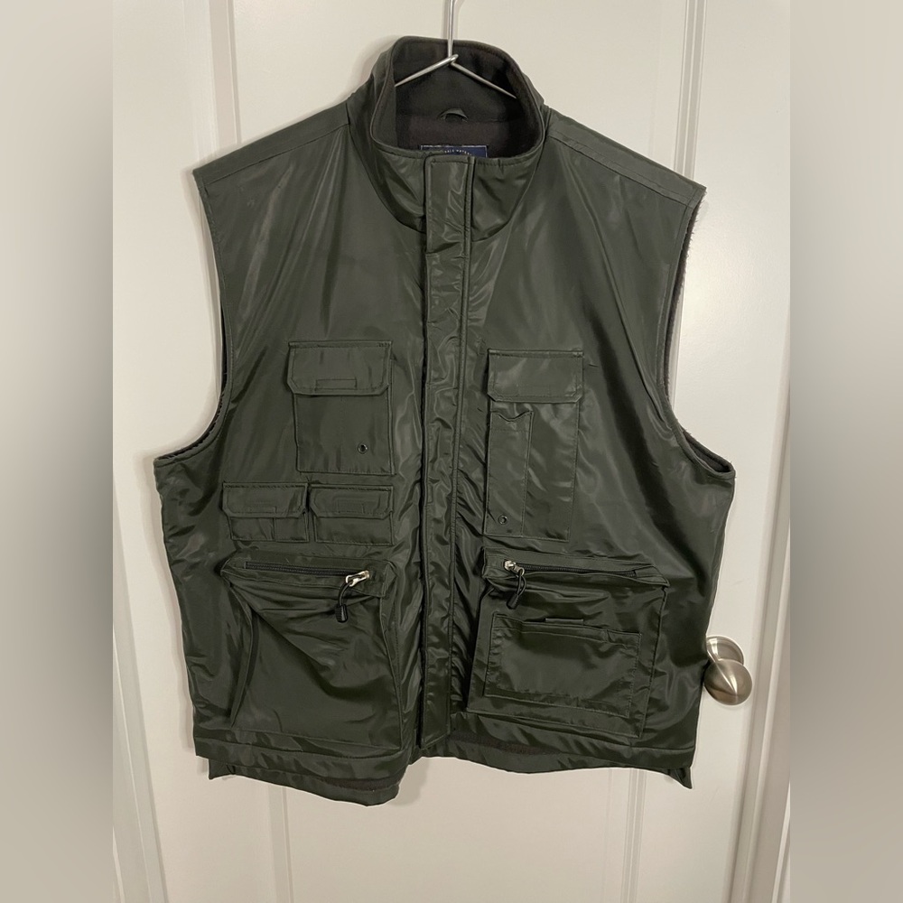 Men's Olive Outdoor Fishing Vest